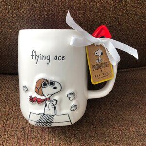 NWT Rae Dunn Peanuts Snoopy Mug "Flying Ace"